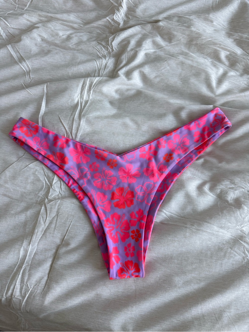Kulani Kinis Pink and Purple Floral Bikini Bottom